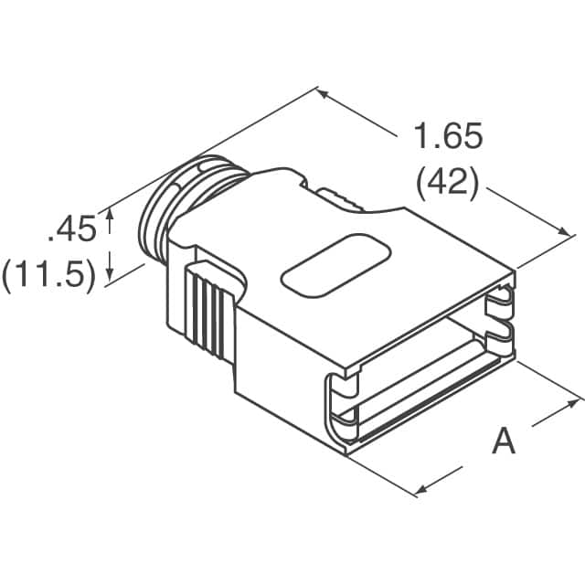 10326-3210-000 3M  Capots de connecteurs D-Sub en forme de D